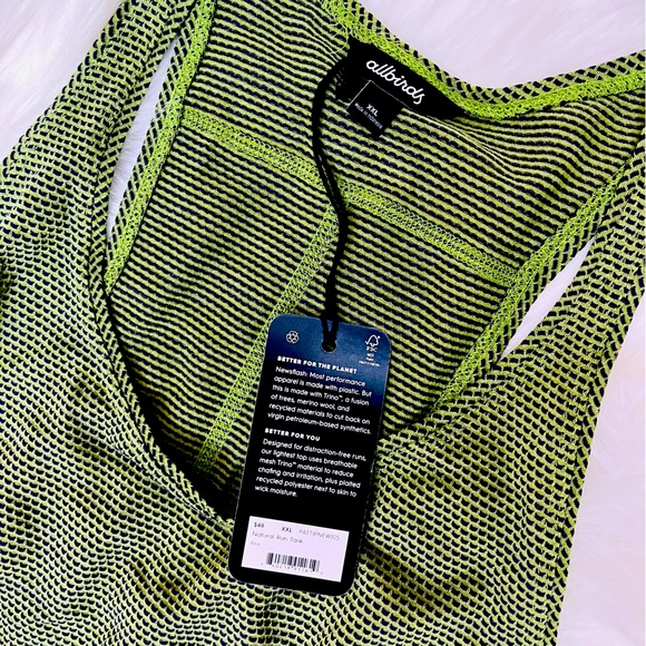 NWT allbirds Natural Run Tank Pine Green XXL NEW Racer Back - Picture 3 of 6